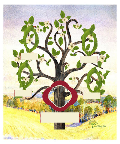 Copper: Whimsical Flowering Dogwood Tree - Slim