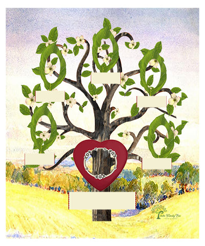 Copper: Whimsical Flowering Dogwood Tree - Slim