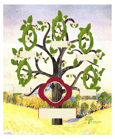 Copper: Whimsical Flowering Dogwood Tree - Slim