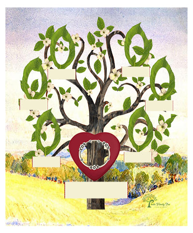 Copper: Whimsical Flowering Dogwood Tree - Slim