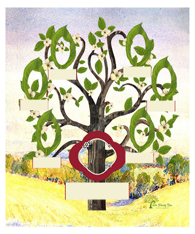 Copper: Whimsical Flowering Dogwood Tree - Slim