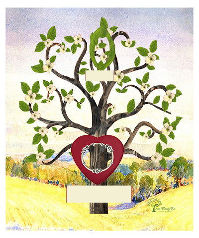 Copper: Whimsical Flowering Dogwood Tree - Slim