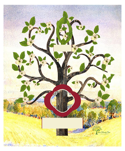 Copper: Whimsical Flowering Dogwood Tree - Slim