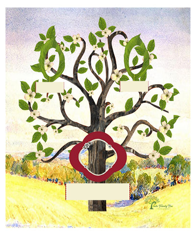 Copper: Whimsical Flowering Dogwood Tree - Slim