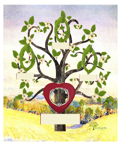 Copper: Whimsical Flowering Dogwood Tree - Slim