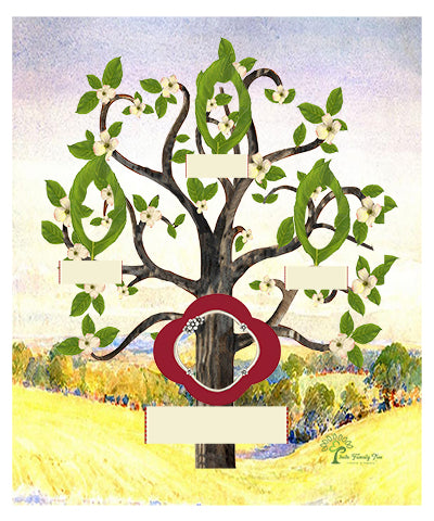 Copper: Whimsical Flowering Dogwood Tree - Slim