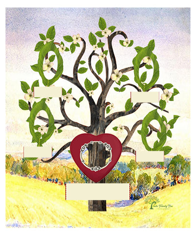 Copper: Whimsical Flowering Dogwood Tree - Slim