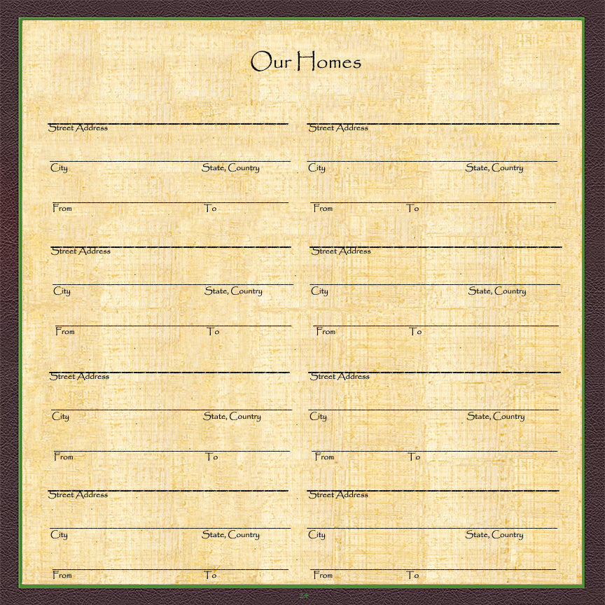 Our Family History Themed Egyptian Pages