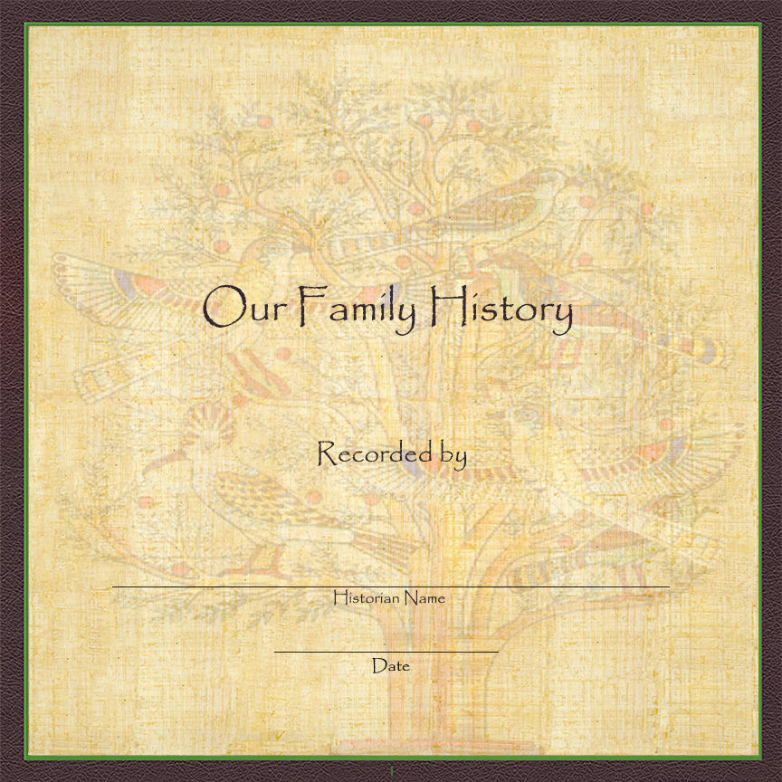 Individual Family History Egyptian Theme Scrapbook Pages