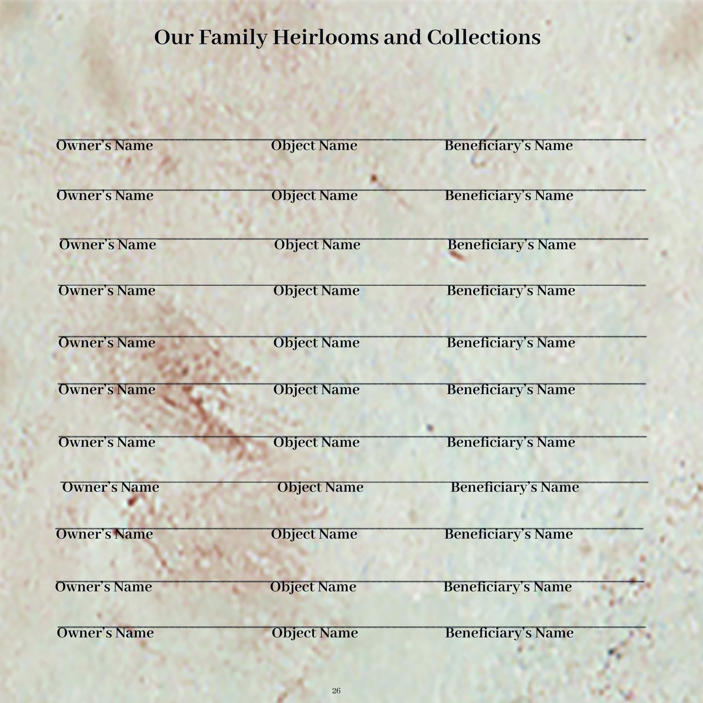 Individual Family History Scrapbook Pages II