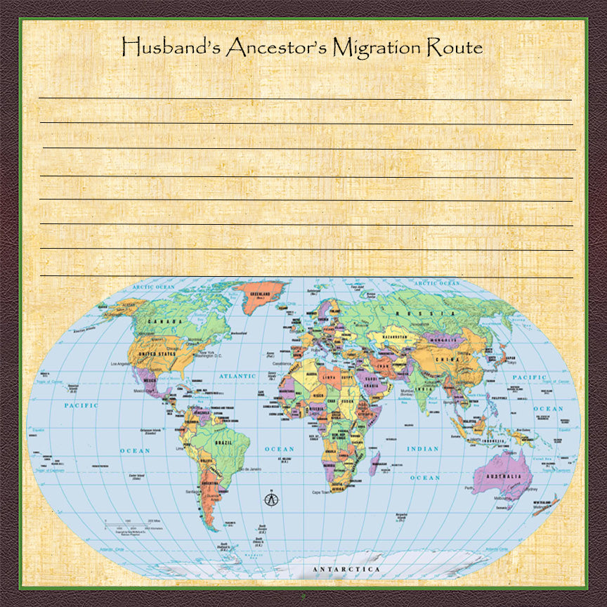 Individual Family History Egyptian Theme Scrapbook Pages