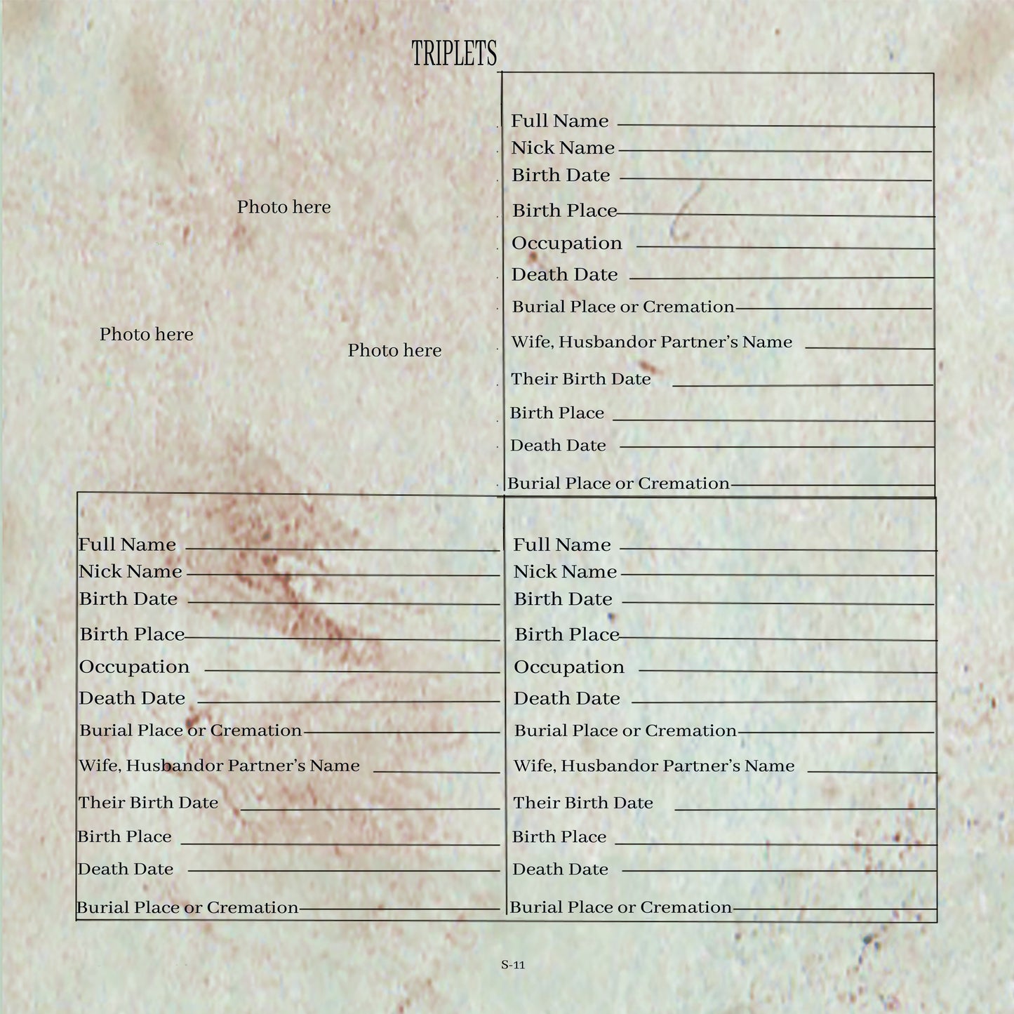 Alt Pages for Family Scrapbook II