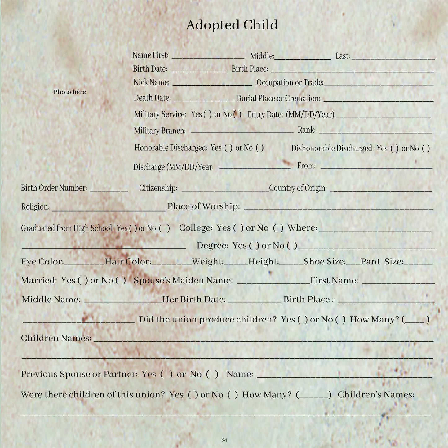 Alt Pages for Family Scrapbook II