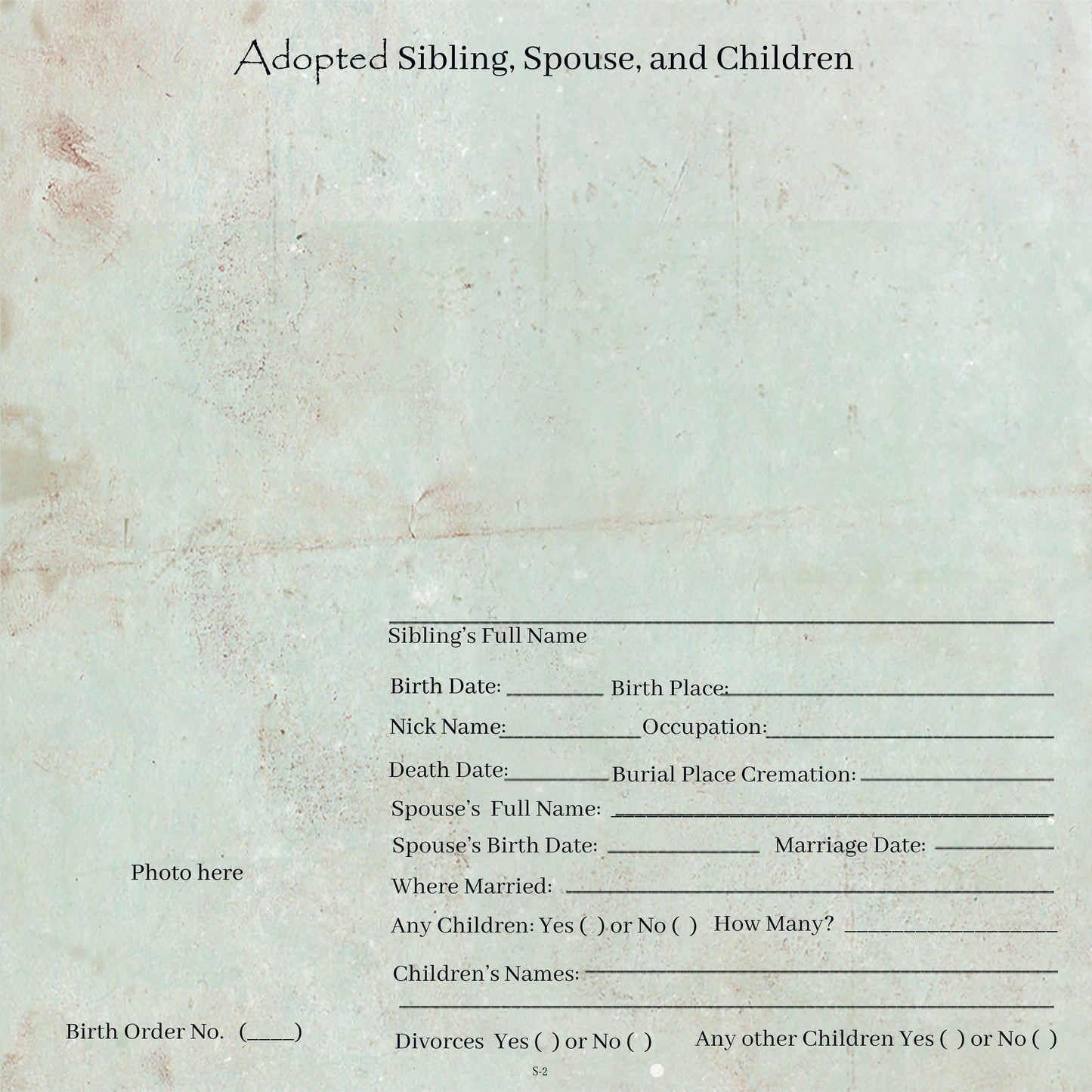 Alt Pages for Family Scrapbook II