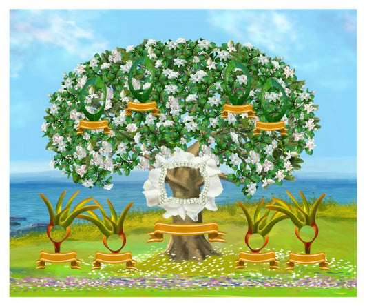 Bronze: Realistic Gardenia Tree - Slim