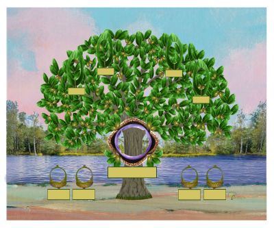 Bronze: Realistic Live Oak Tree - Slim