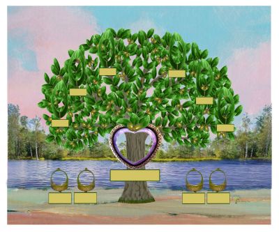 Bronze: Realistic Live Oak Tree - Slim