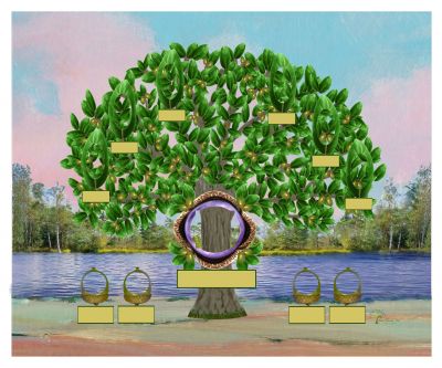 Bronze: Realistic Live Oak Tree - Slim