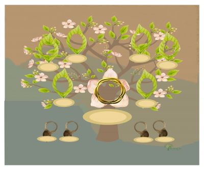 Bronze: Whimsical Frangipani Tree - Gallery