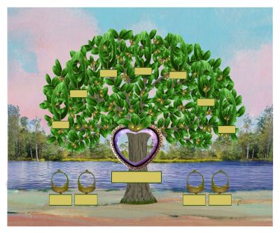 Bronze: Realistic Live Oak Tree - Slim