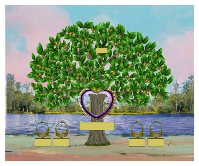 Bronze: Realistic Live Oak Tree - Slim