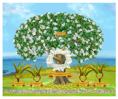 Bronze Gardenia Family Tree Template