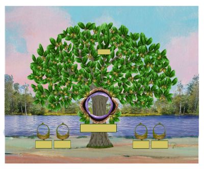 Bronze: Realistic Live Oak Tree - Slim