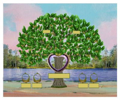 Bronze: Realistic Live Oak Tree - Slim