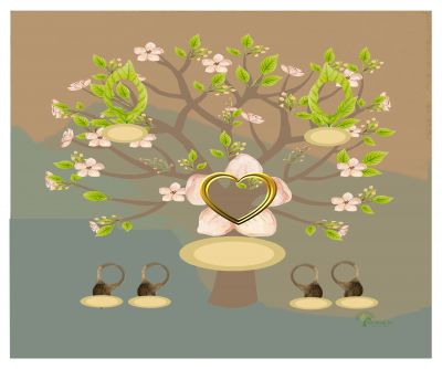 Bronze: Whimsical Frangipani Tree - Gallery