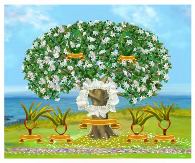 Bronze Gardenia Family Tree Template