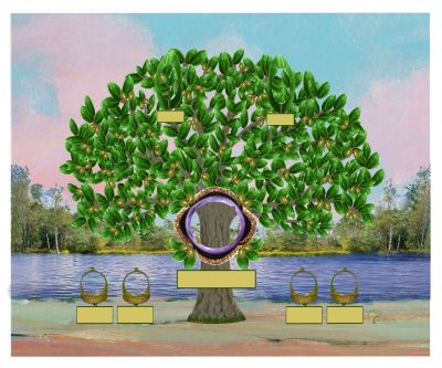 Bronze: Realistic Live Oak Tree - Slim