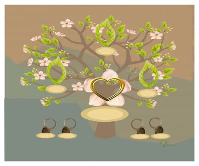 Bronze: Whimsical Frangipani Tree - Gallery