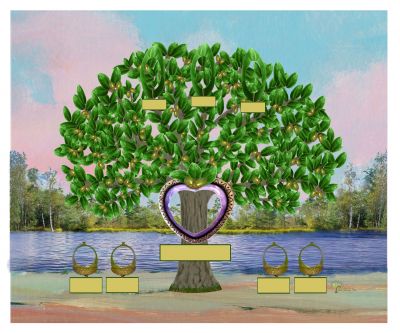 Bronze: Realistic Live Oak Tree - Slim