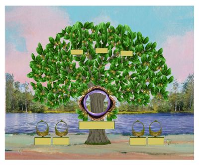 Bronze: Realistic Live Oak Tree - Slim