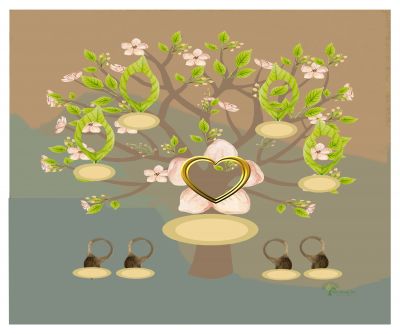 Bronze: Whimsical Frangipani Tree - Gallery