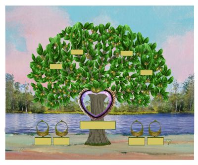 Bronze: Realistic Live Oak Tree - Slim