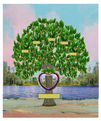 Copper: Realistic Live Oak Tree - Slim