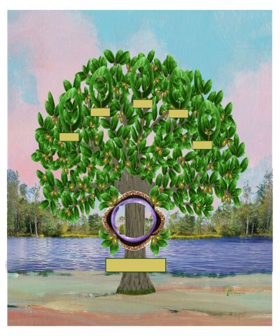 Copper: Realistic Live Oak Tree - Slim