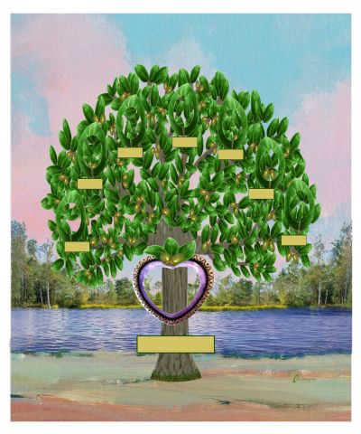 Copper: Realistic Live Oak Tree - Slim