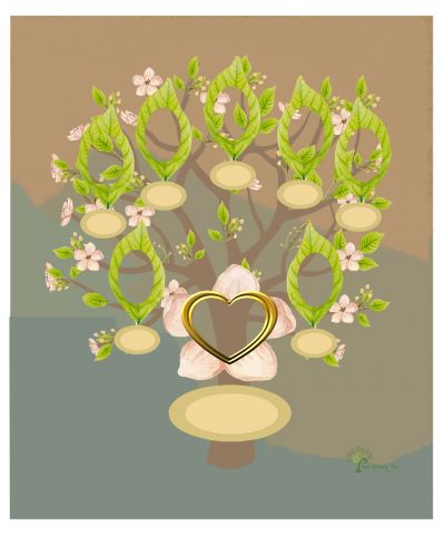 Copper: Whimsical Frangipani Tree - Slim