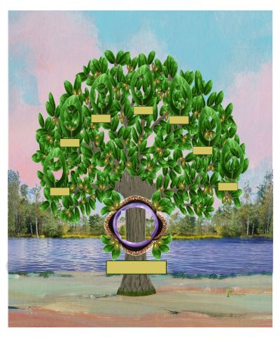 Copper: Realistic Live Oak Tree - Slim