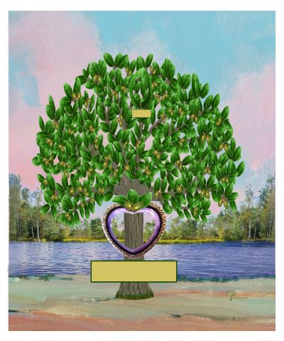 Copper: Realistic Live Oak Tree - Slim