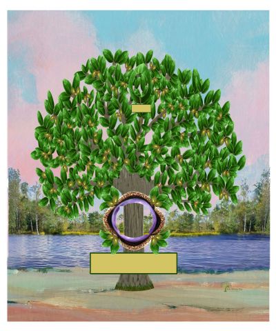 Copper: Realistic Live Oak Tree - Slim