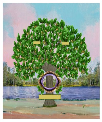 Copper: Realistic Live Oak Tree - Slim