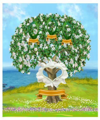 Copper: Realistic Gardenia Tree -Gallery