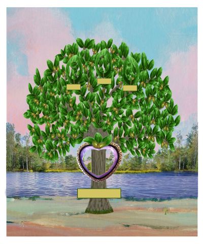 Copper: Realistic Live Oak Tree - Slim