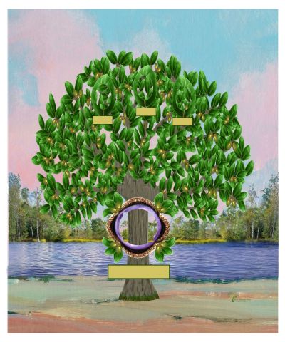 Copper: Realistic Live Oak Tree - Slim