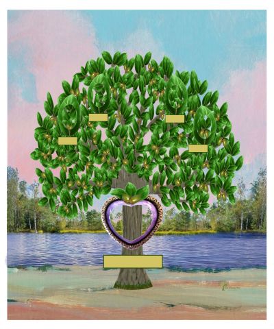 Copper: Realistic Live Oak Tree - Slim