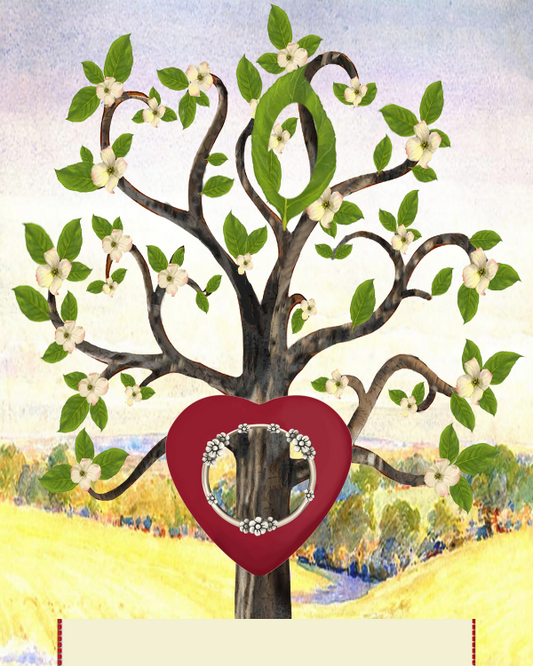 Copper: Whimsical Flowering Dogwood Tree - Slim