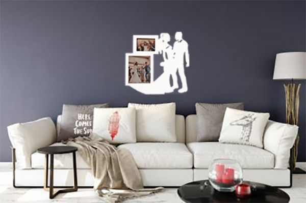 Young Couple Wedding Dancing Picture Frame